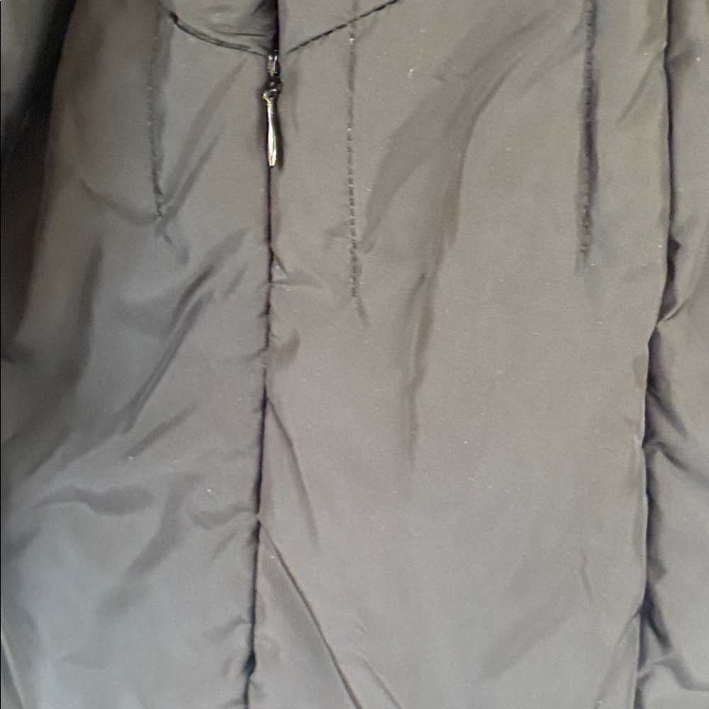 Larry Levine Flap Puffer Quilted Black Down Waterfowl Feather Jacket XL - Picture 5 of 11